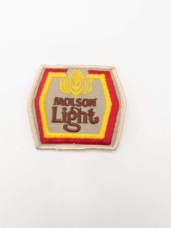 Vintage 1980s Patch - Molson Light Beer - Iron on 