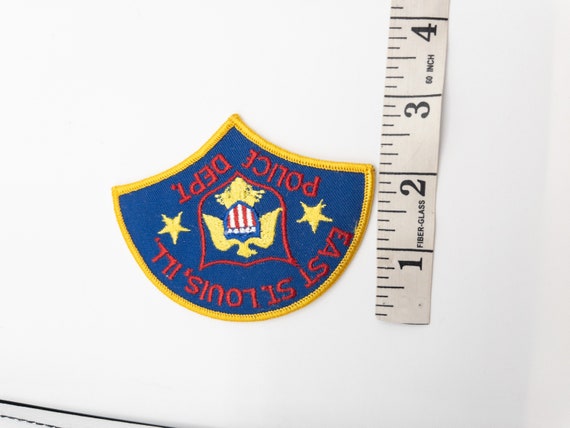 Vintage 1980s Police Patch -  East St Louis Polic… - image 4