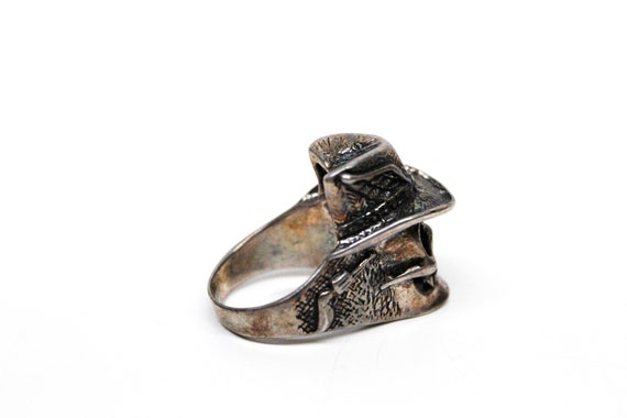 Vintage G&S Ring - Cowboy Skull Country Western -… - image 6