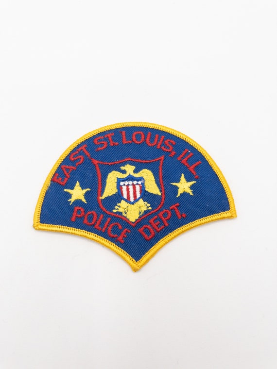 Vintage 1980s Police Patch -  East St Louis Polic… - image 2