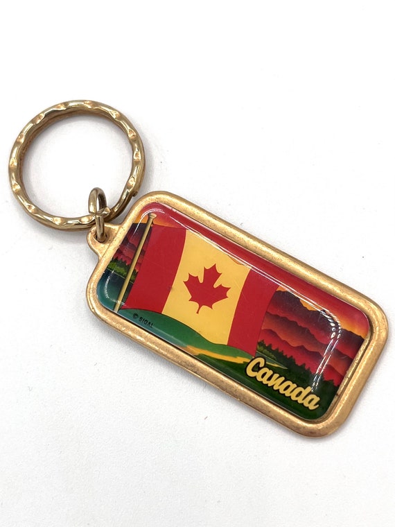 Vintage 1990's Keychain - Canadian Tourist Keycha… - image 1