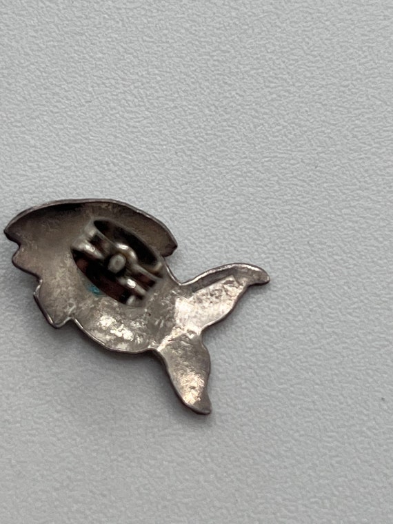 Vintage Silver Earrings - Fish/ Pisces Design - 1… - image 6