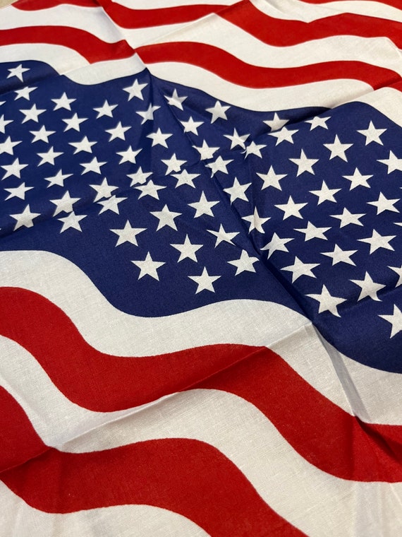 1990s American Flag Bandana Vintage 80s/ 90s Coll… Gem