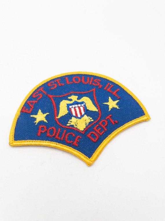 Vintage 1980s Police Patch -  East St Louis Polic… - image 1