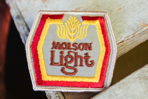 Vintage 1980s Patch - 'Molson Canadian' Light Bee… - image 4