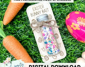 DIGITAL File Easter Bunny Bait Card Board Laser File - SVG File SVG Digital Download Laser Cutting Machine File - Easter Basket Ideas