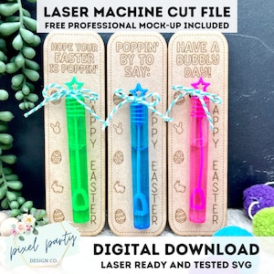 Fichier numérique 3 modèles Pâques bulles cartes fichier laser - fichier SVG téléchargement numérique SVG fichier machine de découpe laser - idée de remplissage de panier de Pâques