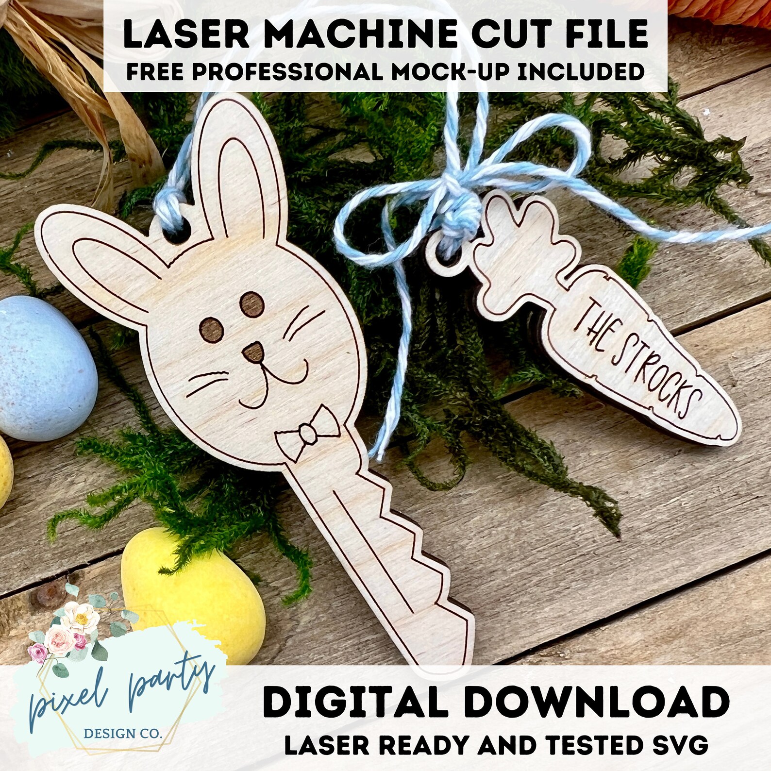 Easter Rabbit Key Svg DIGITAL File Easter Bunny Magic Key - SVG Cut File - SVG Digital ...