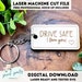 DIGITAL File Drive Safe Keychain Laser File - SVG File - SVG Digital ...