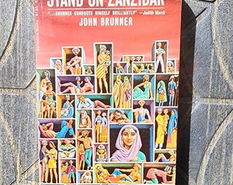 Stand on Zanzibar. John Brunner. Ballantine Books. 1969. VINTAGE 1st Edition Paperback.