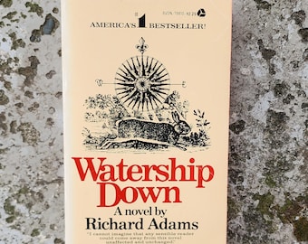 Watership Down. Richard Adams. Avon Books. 1st Edition Paperback. 1975. Classic British Literature.
