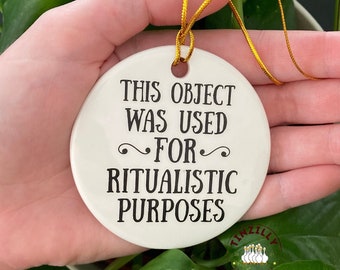 Anthropology Ritualistic Purposes Ornament, Funny Gift for Archaeologist, Cultural Anthropologist Gift, Christmas Gift for Anthropologist
