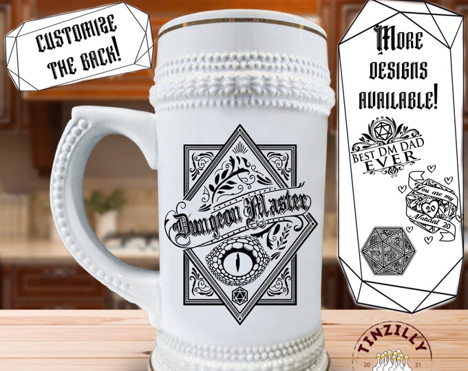 CUSTOM D&D Beer Stein Dungeons and Dragons Valentine's Etsy
