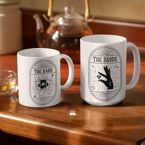 Tarot Bachelorette Party Mugs, Witchy Bachelorette Party, Bride's Coven Bridesmaid Gifts, Mystical Bride Gift, Salem Bachelorette