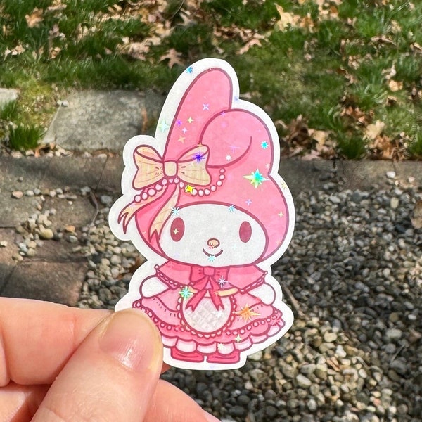 Kuromi My Melody Holographic Sticker