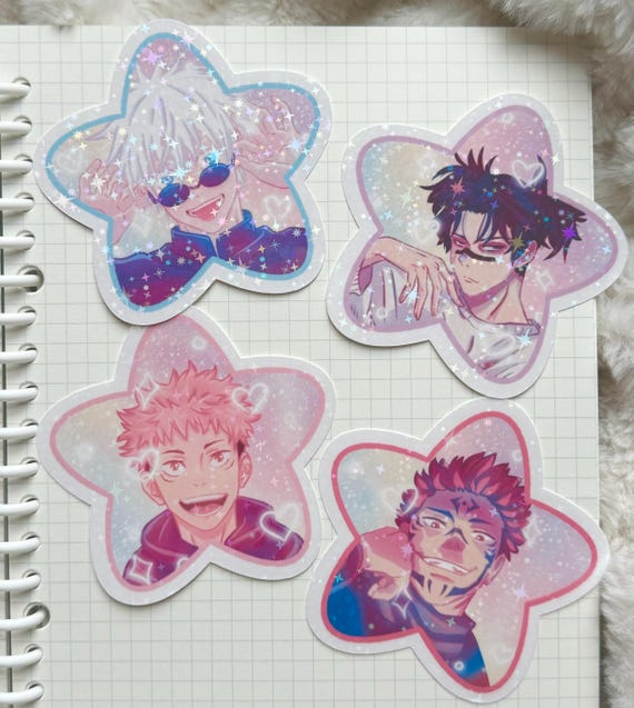 JJK Holographic Sticker Satoru Gojo Choso Yuji Itadori Ryomen Sukuna