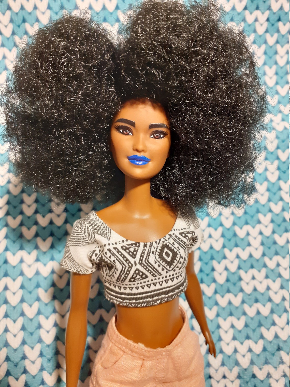 Barbie Doll Crop Top Barbie Black and White Tshirt Tall Etsy