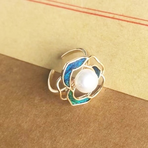 Kingfisher craft,ring,flower,wedding,peacock feathers,traditional jewelry,cultural features,intangible cultural heritage