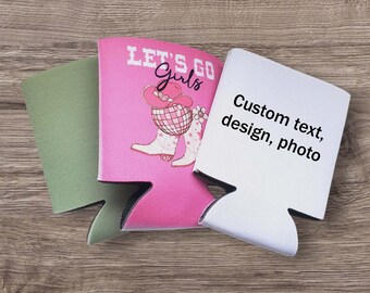 Custom Regular Can Cozie, Custom Bachelorette Party Cozie, Custom Birthday Beer Cozie, Custom Photo Cozie, Personalized Wedding Cozie Favors