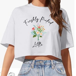 Freshly Picked Big Little Sorority Gifts, Big Little Reveal Crop Shirt, Sorority T-shirt Gift Idea, Big Little Reveal Crop Shirts