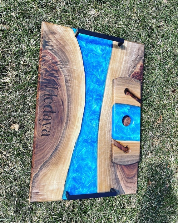 Epoxy Cutting Board Resin Charcuterie Board Epoxy Serving Etsy