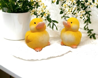 Ceramic yellow little duck, easter decoration, duck ornament, Easter decor, garden ornament, DIY figurines, spring decor, home decor, Easter