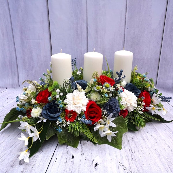 Silk Flower Arrangement Etsy