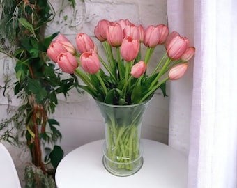 7pcs real touch tulip bouquet, artificial flower, fake tulip, valentins day gift, artificial tulip, Mothers day gift, faux tulip, home decor