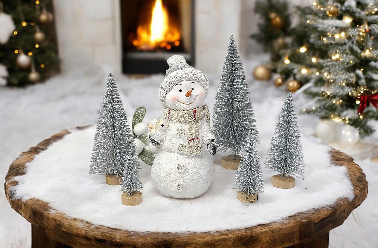 Glittery Silver Mini Christmas Tree: Holiday Home Decor - Etsy