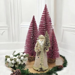 Sparkly Hot Pink Mini Christmas Tree: Halloween Display