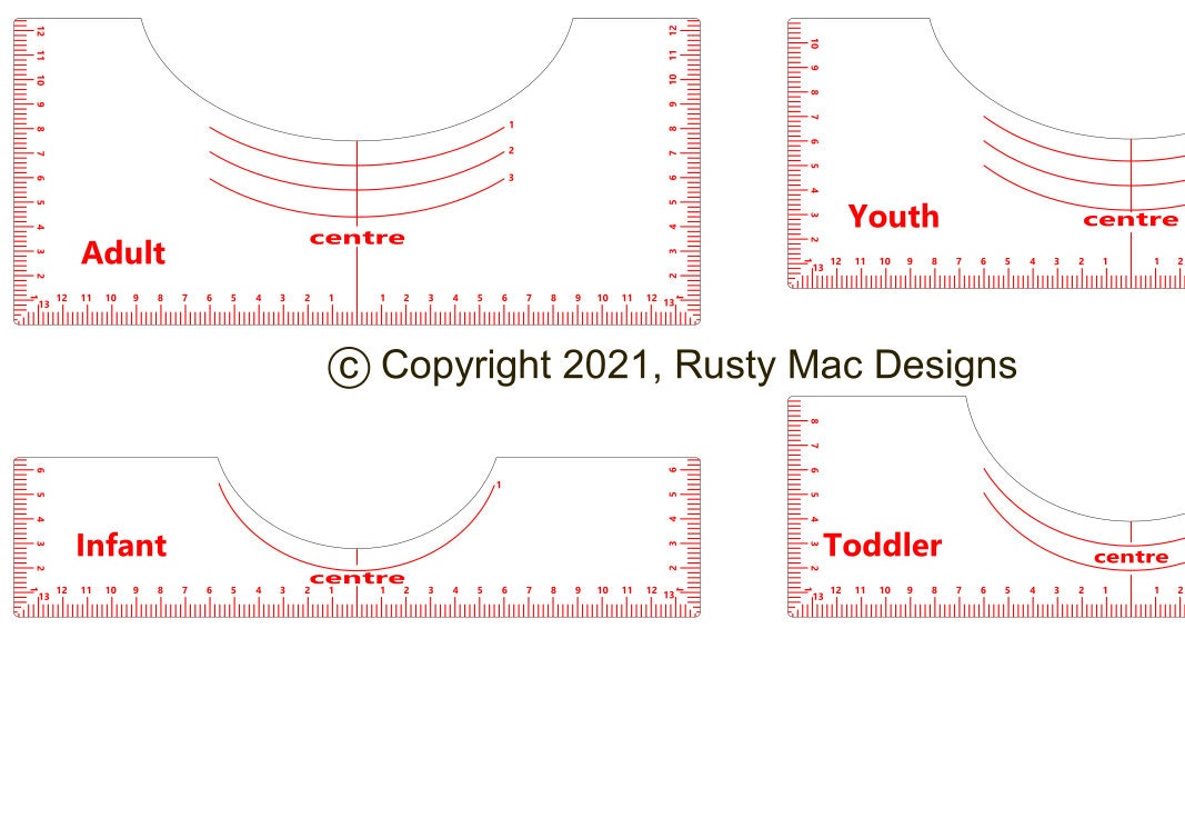 T-shirt Alignment Tool, Tshirt Ruler SVG Bundle,tshirt Ruler With