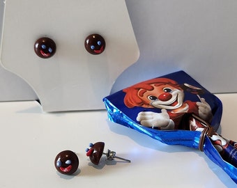 Miniature Paleta Payaso, Clay Earrings, Barrita stud earrings, Mexican Food Jewelry, Marinela Treats, Gansito, Chocolate Dollhouse, Hispanic