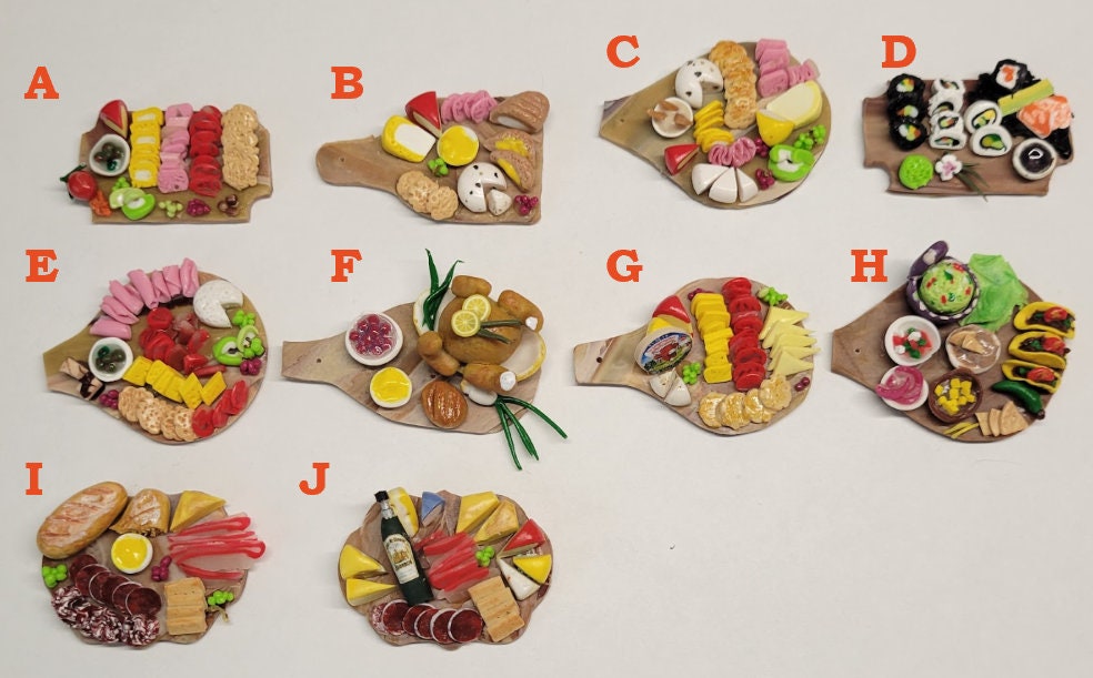 Miniature Charcuterie Board Polymer Clay Food Cheese Board Etsy Australia