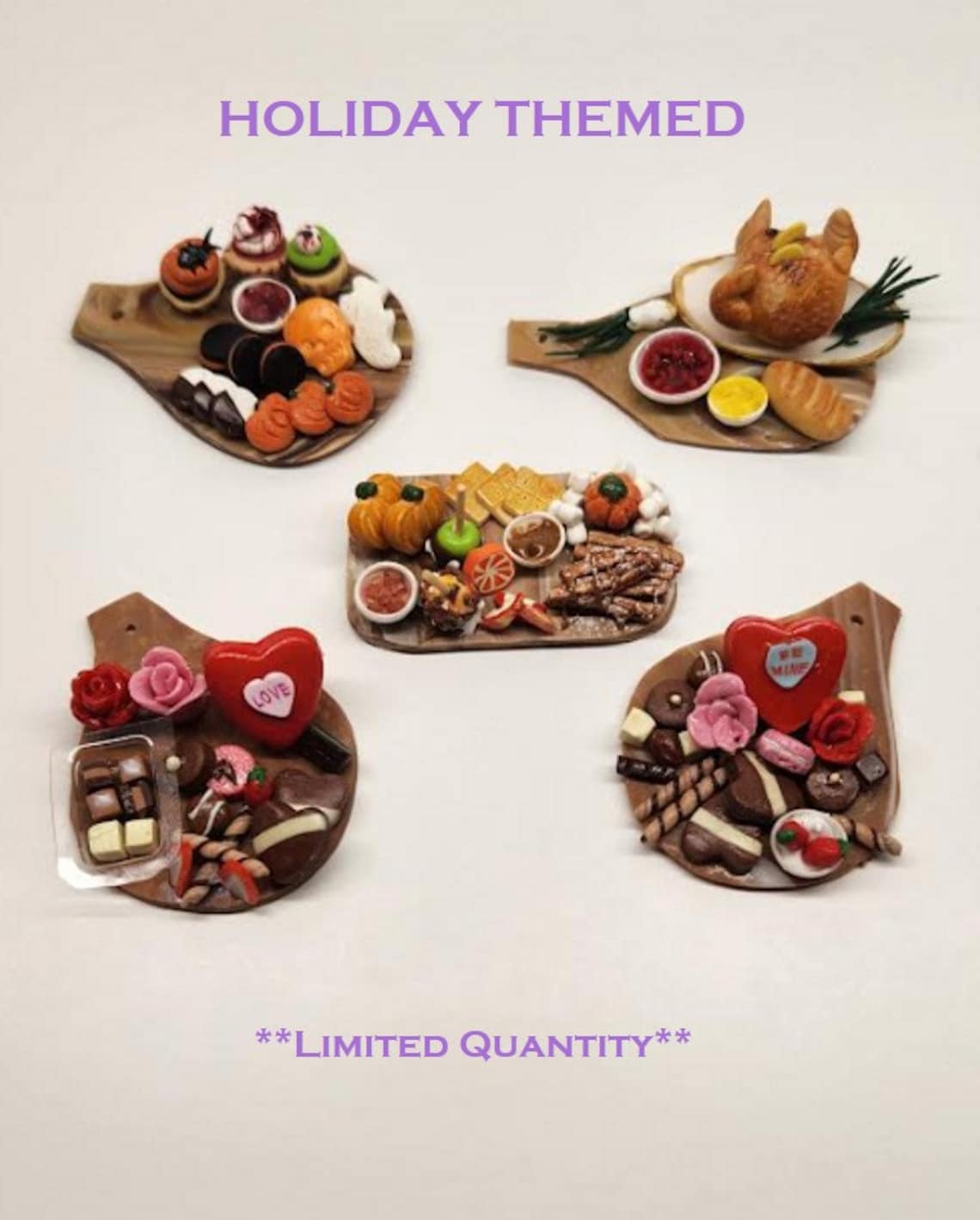 Miniature Charcuterie Board Polymer Clay Food Cheese Board Etsy