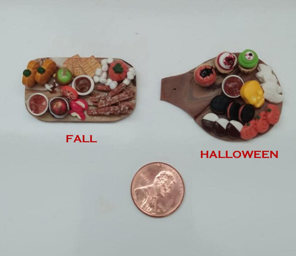 Miniature Charcuterie Board Polymer Clay Food Cheese Board Etsy