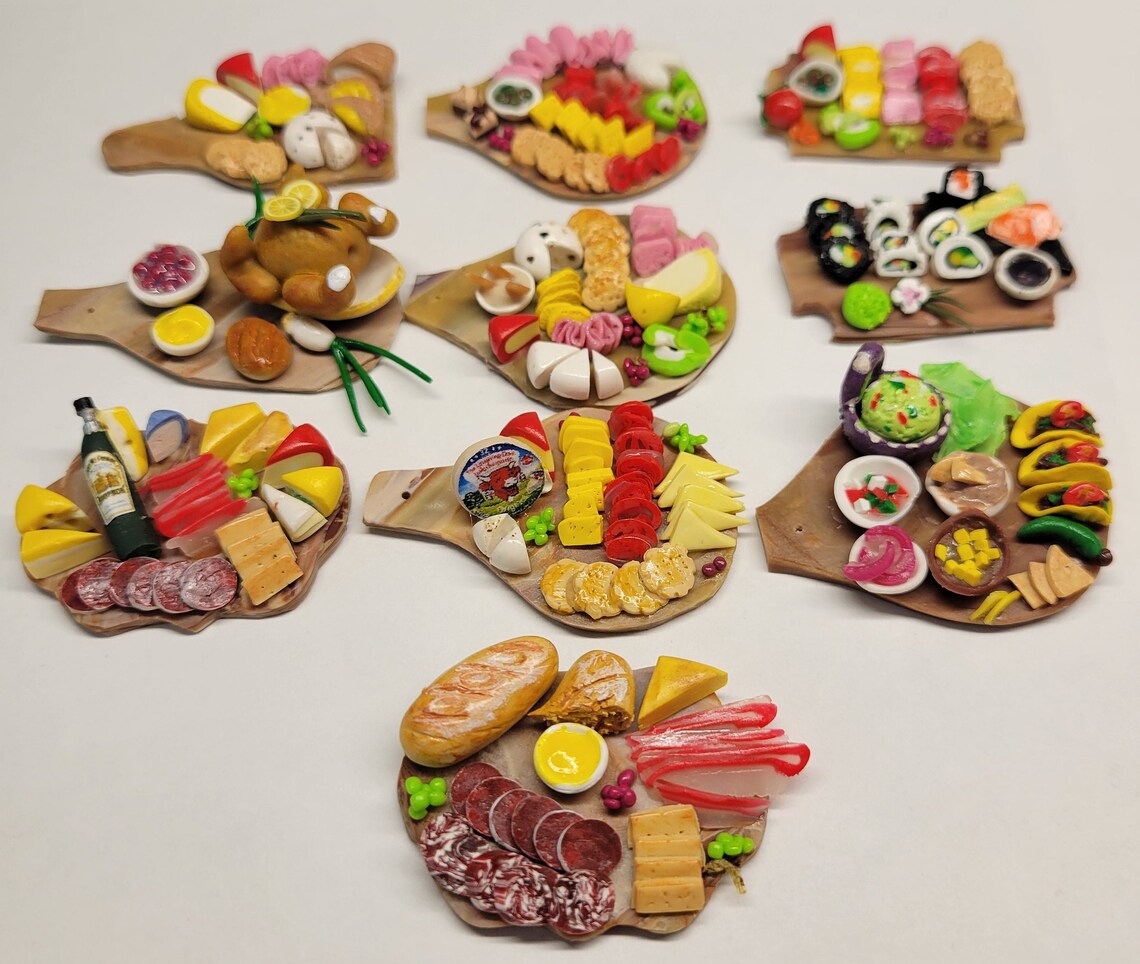 Miniature Charcuterie Board Polymer Clay Food Cheese Board Etsy Australia