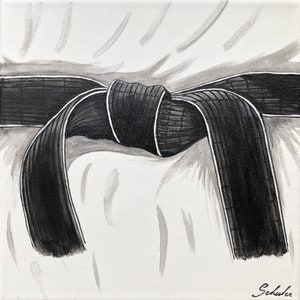judo Painting taekwondo, karate, aikido, BJJ, krav maga karate, other martial arts....personalized to order