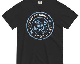 Scottish Thistle Seal Stamp T-Shirt: Scotland Celtic HeritageTee