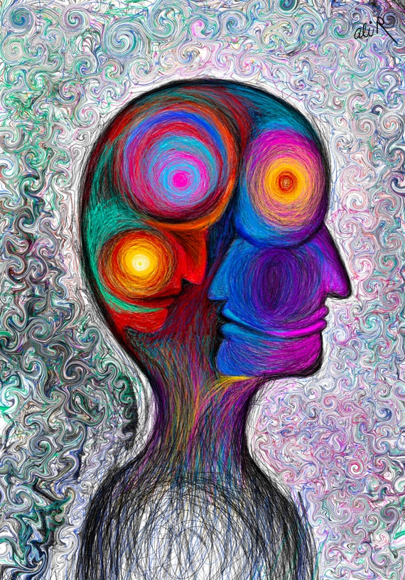 Artwork Painting Print Bipolar - Etsy