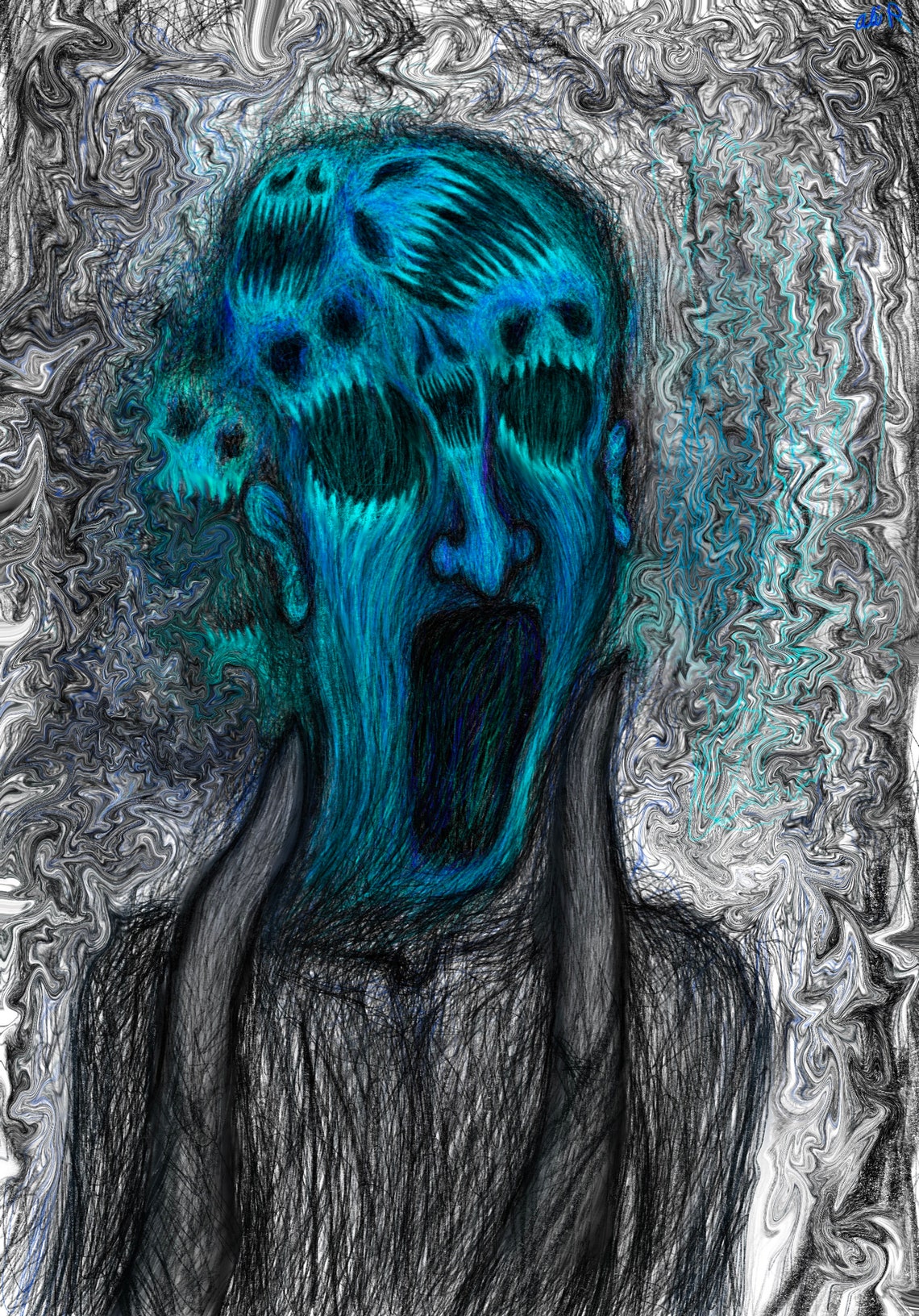 Handmade Artwork Painting schizophrenia Etsy