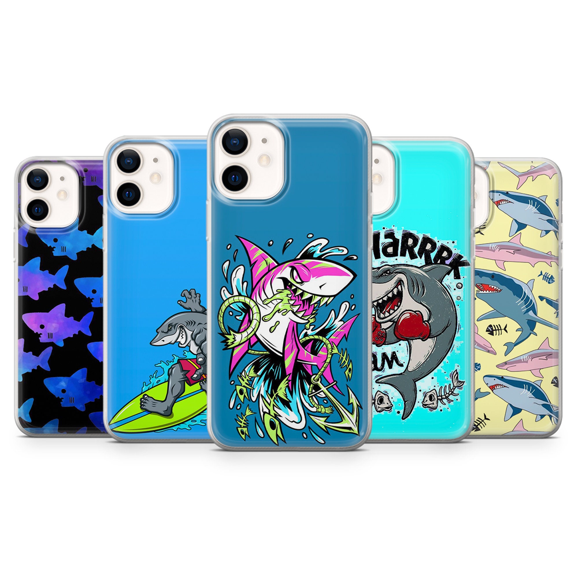 Shark Sharks Phone Case Cover Fits For Iphone 7 8xs xr 11 Etsy