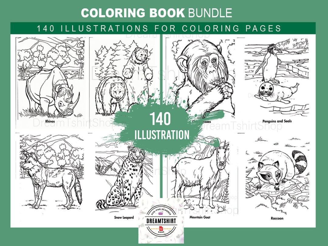 10 Animal Coloring PDFs: Unleash Your Inner Artist and Explore the Animal Kingdom