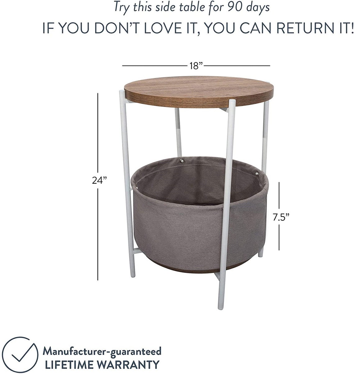 Round wooden bedside table bedside table bedside table or Etsy