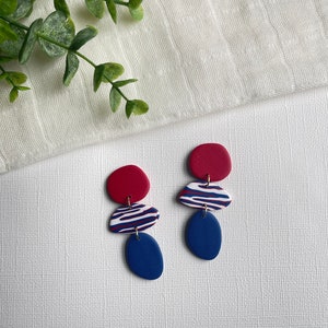 Buffalo Bills earrings, game day, buffalo, buffalove, 716 jewelry, football jewelry, bills mafia gift for women, Orchard park game