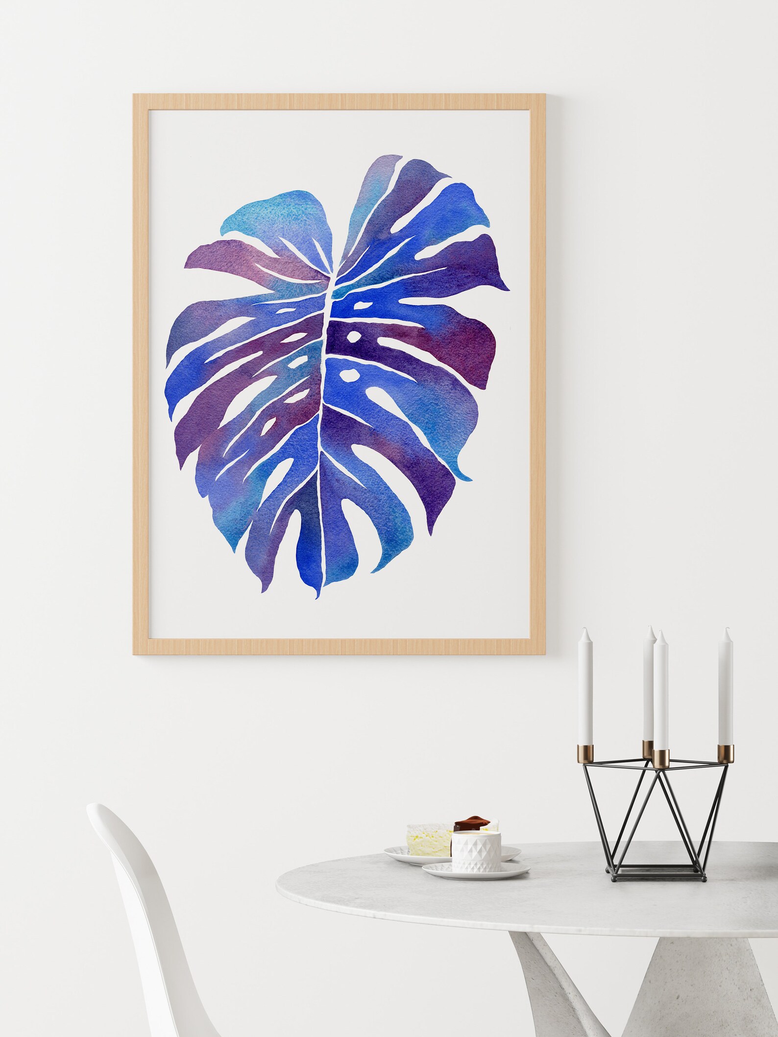 Monstera Poster Monstera Wall Art Tropical Wall Decor Plant Etsy UK