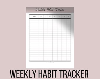 Weekly Habit Tracker