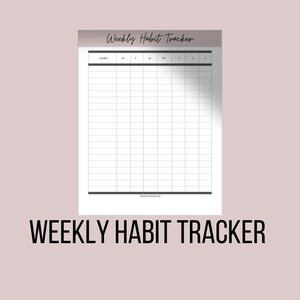 Weekly Habit Tracker