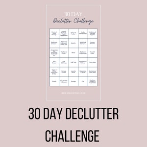 30 Day Declutter Challenge