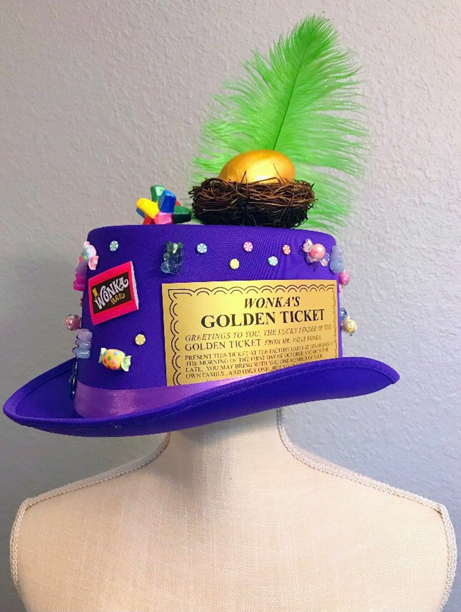 Willy Wonka Inspired Hat Etsy