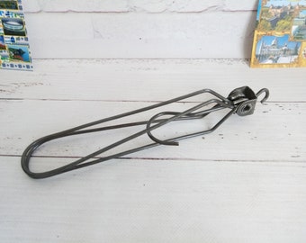 Vintage Collapsible Metal Coat Hanger, Folding Rare Trempel Hanger, Retro Travel Clothes Rack, Antique Wardrobe Hanger, Farmhouse Decor, 15”